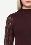 Джемпер ONLY ONLANNELINA HIGH NECK, Winetasting/Bordeaux - фото 6