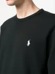 Джемпер с вышитым логотипом POLO RALPH LAUREN, черный - фото 5