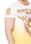 Футболка с современным принтом RUSTY NEAL, желтый - фото 4