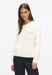 Джемпер KARL LAGERFELD Jumper, Cannoli Cream/Beige - фото