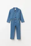 Джинсовый комбинезон Sfera, синий - фото