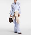 Андре льняная рубашка Loro Piana, Spring Sky - фото 2