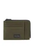 Кардхолдер на молнии PIQUADRO, зеленый - фото