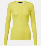 Ребристый свитер Dolce&Gabbana, Green-Yellow - фото