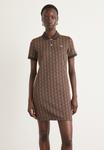 Платье Lacoste Shift dress, Velvet/Date Brown/Brown - фото
