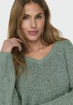 Джемпер ONLGEENA V NECK ONLY, зеленый - фото 4