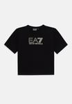 Футболка с принтом EA7 Emporio Armani, черный - фото