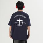 Футболка унисекс Cotton, темно-синий - фото 14