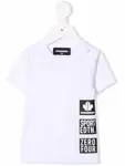 Футболка с логотипом Maple Leaf Dsquared2 Kids, белый - фото