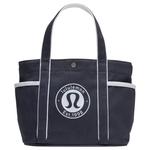 Lululemon Хлопковая сумка-шоппер, Marine Blue & White - фото