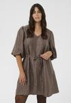 Платье Kaffe Curve KCRIZZA DRESS, Morel/Mottled Dark Brown - фото 2