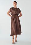 Платье WILLA CAROL MIDI, Tan Based Dot/Brown - фото 2