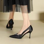 Туфли женские на высоком каблуке Zubumei, черный - фото 9