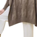 HERMES Серое женское пальто, Gray - фото 6