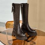 Высокие сапоги женские умбра EBLAN - фото 5