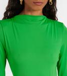 Платье миди с асимметричным кроем Else Acne Studios, Bright Green - фото 4