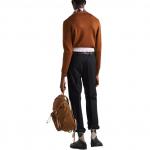 Свитер мужской коричневый Prada, коричневый - фото 3