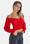 Блуза Elara Blouse, Rot/Red - фото 5