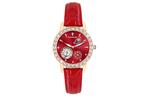 KANGOL Часы Women's Watch, Red Strap Gold Case Red Dial Goddess Edition - фото