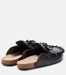 Кожаные мюли с оборками JW Anderson, черный - фото 2