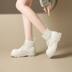 FIVE PLUS Женские ботинки Martin черные, белые - фото 6