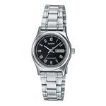 Часы CASIO Waterproof Stainless Steel Strap Black Analog/Digital Combo, черный - фото