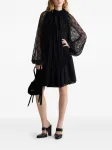 Кружевное платье мини PATOU, черный - фото 2