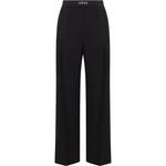 Брюки с логотипом на поясе LOEWE, черный - фото