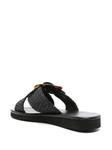 Ancient Greek Sandals соломенные шлепанцы Thais, черный - фото 3