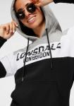Толстовка с капюшоном LONSDALE Sweatshirt Penbryn, цвет grey/black/white - фото 2