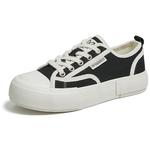 Женские кожаные туфли BASTO на низком каблуке 4 см, черные - фото 3