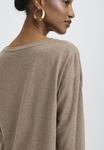 Топ b.young Long sleeved top, Walnut Melange/Light Brown - фото 5