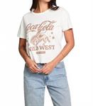 Женский топ Coca Cola Wild West в белом цвете Chaser - фото 2