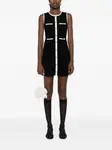 Платье мини без рукавов SANDRO, черный - фото 2