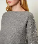 Свитер Loose fit Liu Jo, серый - фото 4