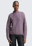 Джемпер TOM TAILOR DENIM PULLOVER RELAXED FIT MIT STEHKRAGEN, Dark Lavender Melange/Dark Purple - фото