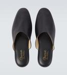 Кожаные тапочки Charvet, черный - фото 4