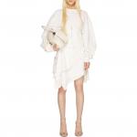 Многослойное асимметричное мини-платье Acne Studios, белое - фото 3