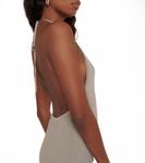 Майка с халтернеем Peter Do, серый - фото 5