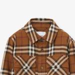 Детская рубашка Burberry, цвет Brown - фото 4