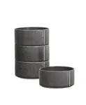 Набор из 4 мисок для хлопьев Бао Stone Lain, charcoal - фото