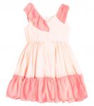 Шифоновое платье со сборками Patachou, розовый - фото 3