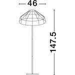 Торшер CARO E27 1 шт. Nova Luce, черный/коричневый - фото 10