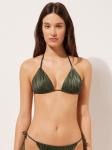 Треугольный бикини-топ CALZEDONIA, темно-зеленый - фото 2