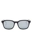 Thom Browne Eyewear солнцезащитные очки в квадратной оправе, черный - фото