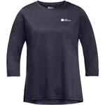 Рубашка кросстрейл 3/4 tw Jack Wolfskin, черный - фото