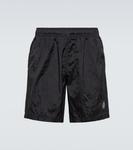 Нейлоновые шорты для плавания Stone Island, черный - фото