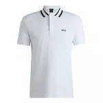 Поло BOSS Paule 10262274, белый - фото
