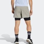 Шорты adidas Designed 4 Running 2-in-1 Shorts 'Silver Pebble', цвет silver pebble - фото 3