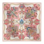 HERMES Шёлковый шарф, Rose - фото 6